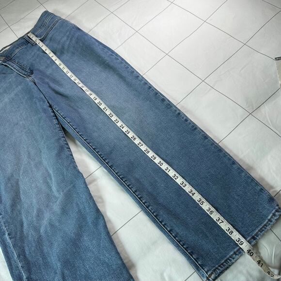 Madewell Jeans Women 32 Blue Perfect Vintage Crossover Waist Straight Leg Denim - Picture 12 of 13